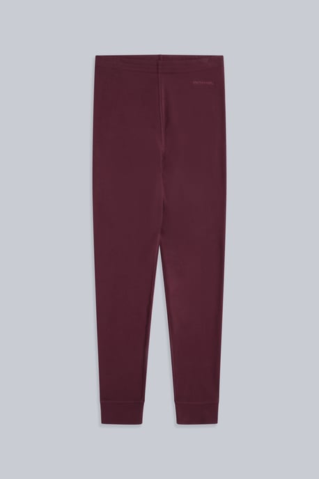 'Blaze' Women's Thermal Leggings Warm Cosy Base Layer Bottoms Burgundy - Image 4