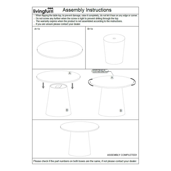 Brix eetkamertafel bottecino rond 130cm - - Image 4