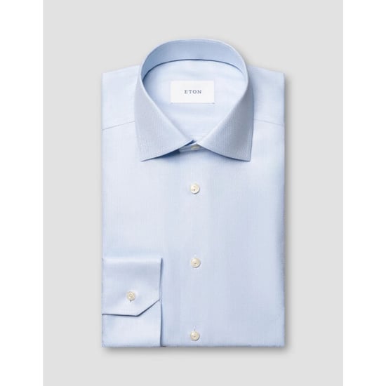 Eton Herringbone signature twill lange mouw overhemden 100015800 - Image 4