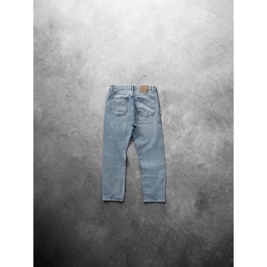 -1 Nordic Jeans Sky blue basic relaxed leg deep blue denim - Image 2