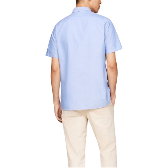 TOMMY HILFIGER Mens Shirt Oxford Lightweight Short Sleeve Regular Fit Summer NEW - Image 2
