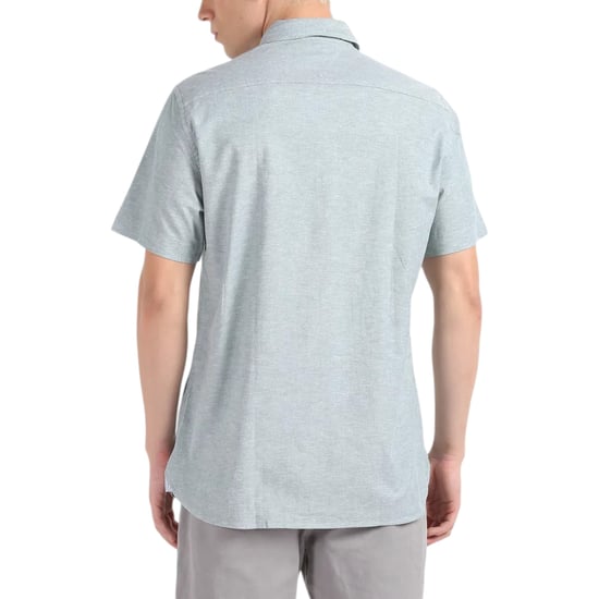 TOMMY HILFIGER Mens Shirt Oxford Lightweight Short Sleeve Regular Fit Summer NEW - Image 3
