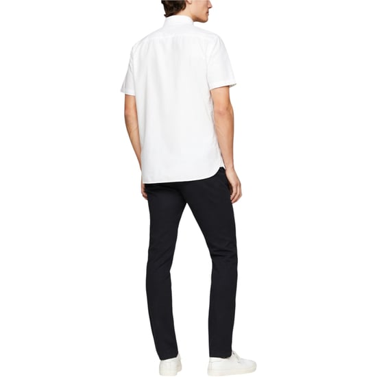 TOMMY HILFIGER Mens Shirt Oxford Lightweight Short Sleeve Regular Fit Summer NEW - Image 2