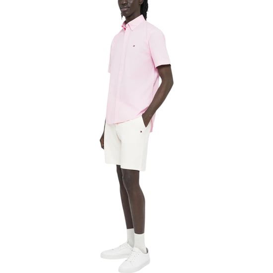 TOMMY HILFIGER Mens Shirt Oxford Lightweight Short Sleeve Regular Fit Summer NEW - Image 3