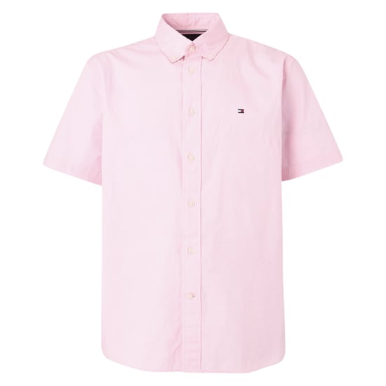 TOMMY HILFIGER Mens Shirt Oxford Lightweight Short Sleeve Regular Fit Summer NEW - Image 4