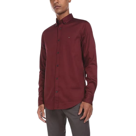 TOMMY HILFIGER Mens Shirts Regular Fit Oxford Long Sleeve Casual Cotton Formal - Image 2