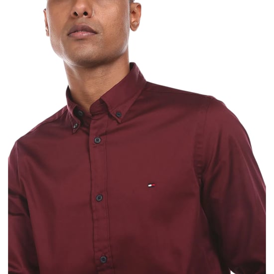 TOMMY HILFIGER Mens Shirts Regular Fit Oxford Long Sleeve Casual Cotton Formal - Image 4