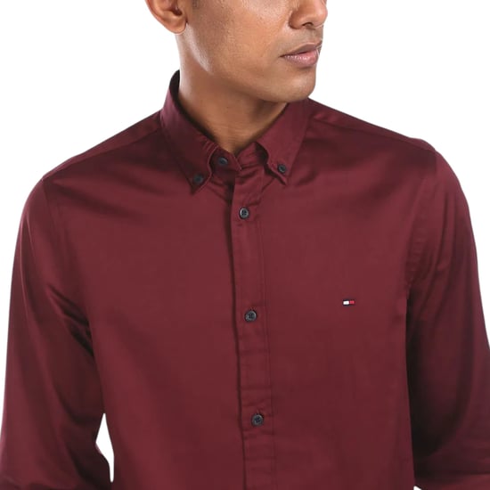TOMMY HILFIGER Mens Shirts Regular Fit Oxford Long Sleeve Casual Cotton Formal - Image 5