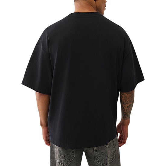 True Religion 109912 Mens Oversized T Shirts Forest Camo Print Drop Shoulder Tee - Image 3