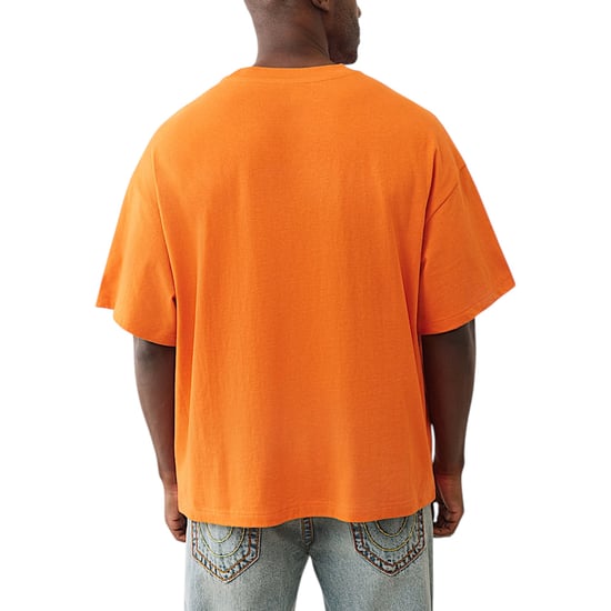True Religion 109912 Mens Oversized T Shirts Forest Camo Print Drop Shoulder Tee - Image 3