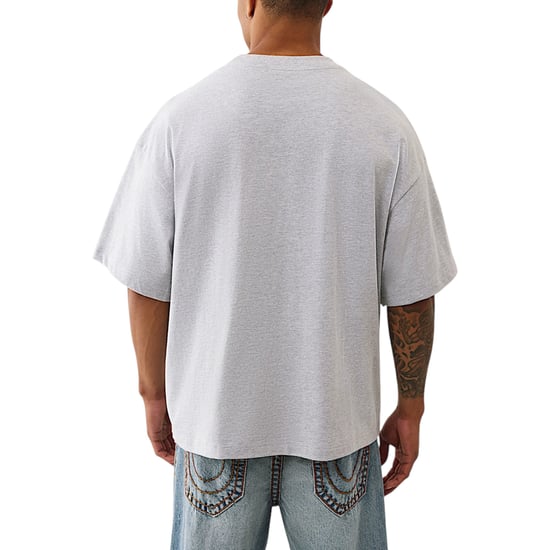 True Religion 109912 Mens Oversized T Shirts Forest Camo Print Drop Shoulder Tee - Image 3