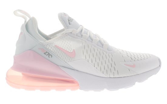 Nike Girls Trainers Air Max 270 Gs Lace Up white pink - Image 2