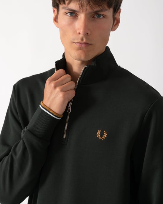 Regular Fit Long Sleeve Logo Detail Sweatshirt in Dark Grey - Image 3