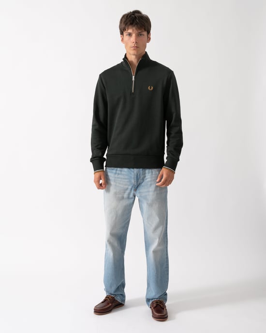 Regular Fit Long Sleeve Logo Detail Sweatshirt in Dark Grey - Image 4