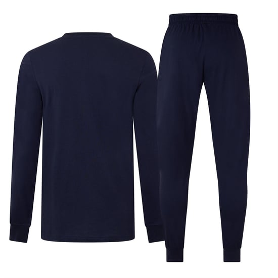 Men's Puma Leisurewear Long Fleece Full Tracksuit in New Navy - Image 2