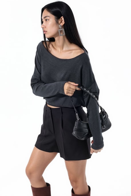 Women's Acrylic-Blend Blouse - Image 2