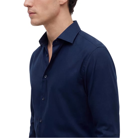 TOMMY HILFIGER Mens Shirts Slim Fit Oxford Long Sleeve Casual Cotton Formal Top - Image 4