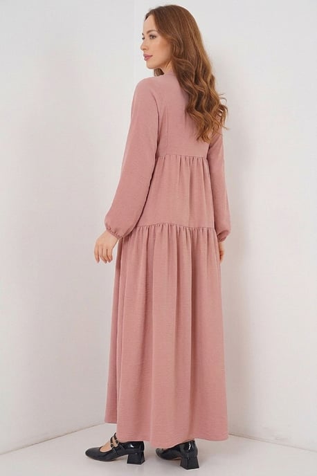 Printed V-Neck Maxi Dress - Image 3