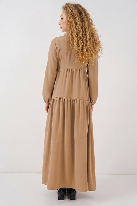 Printed V-Neck Maxi Dress - Image 3
