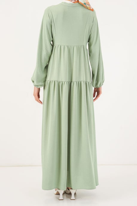 Geprinte V-hals Maxi-jurk - Image 3