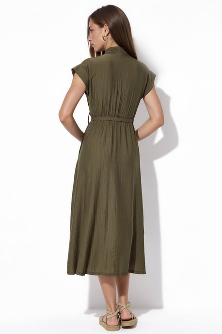 Textured Belted Maxi Dress - Image 3