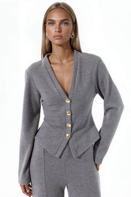 Cotton-Blend Cardigan - Image 1