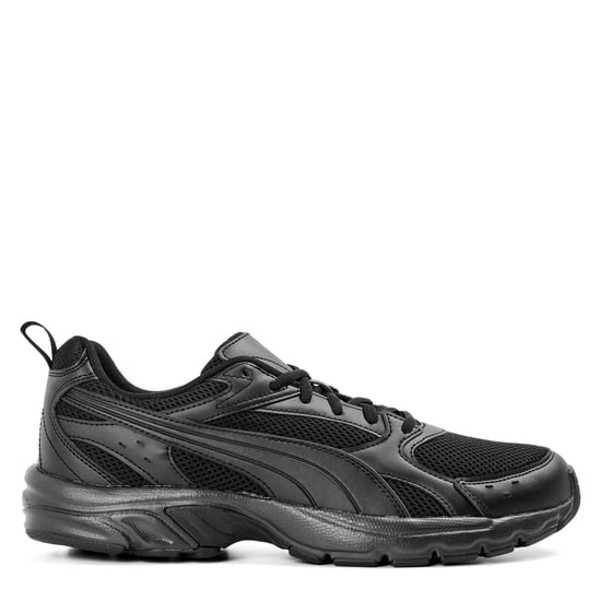 Puma Heren Milenio Tech Leather Lage Sportschoenen (Drievoudig zwart) - Image 1