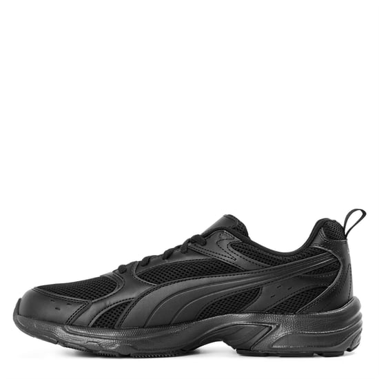 Puma Heren Milenio Tech Leather Lage Sportschoenen (Drievoudig zwart) - Image 2