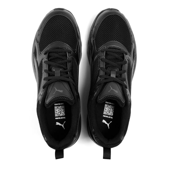 Puma Heren Milenio Tech Leather Lage Sportschoenen (Drievoudig zwart) - Image 4