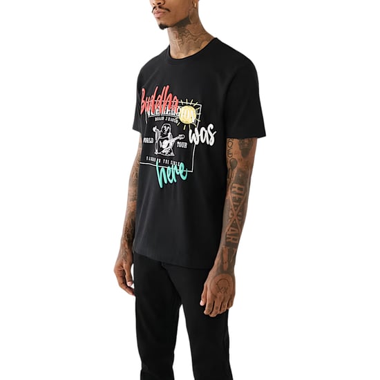 True Religion 108017 Mens T Shirts Crew Neck Short Sleeve Summer Soft Cotton Tee - Image 1