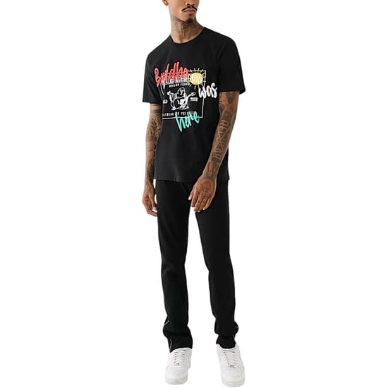 True Religion 108017 Mens T Shirts Crew Neck Short Sleeve Summer Soft Cotton Tee - Image 3
