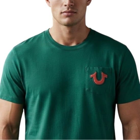 True Religion 700163 Mens T Shirts Crew Neck Short Sleeve Summer Soft Cotton Tee - Image 3