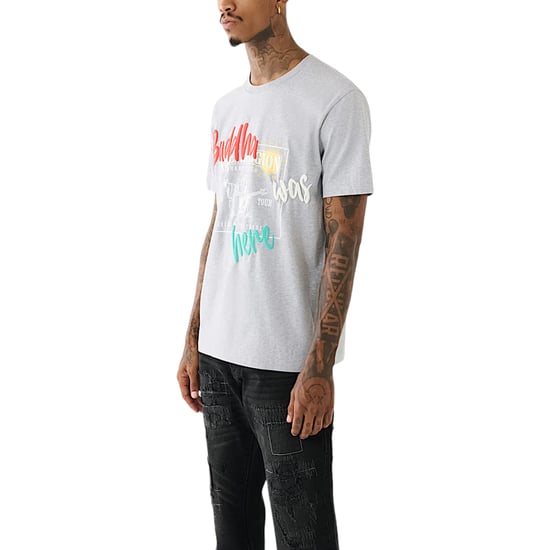True Religion 108017 Mens T Shirts Crew Neck Short Sleeve Summer Soft Cotton Tee - Image 1
