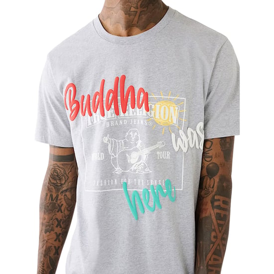 True Religion 108017 Mens T Shirts Crew Neck Short Sleeve Summer Soft Cotton Tee - Image 3