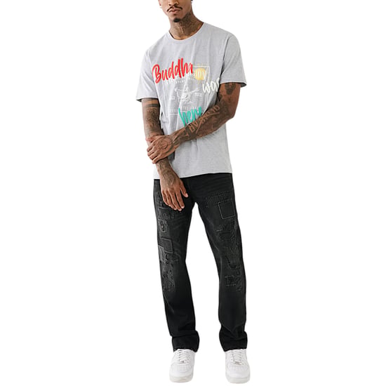 True Religion 108017 Mens T Shirts Crew Neck Short Sleeve Summer Soft Cotton Tee - Image 4