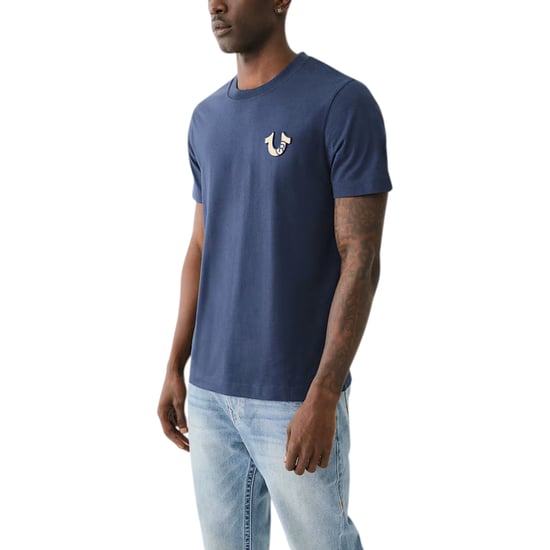 True Religion 700163 Mens T Shirts Crew Neck Short Sleeve Summer Soft Cotton Tee - Image 1