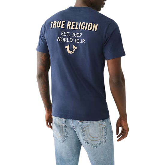 True Religion 700163 Mens T Shirts Crew Neck Short Sleeve Summer Soft Cotton Tee - Image 2