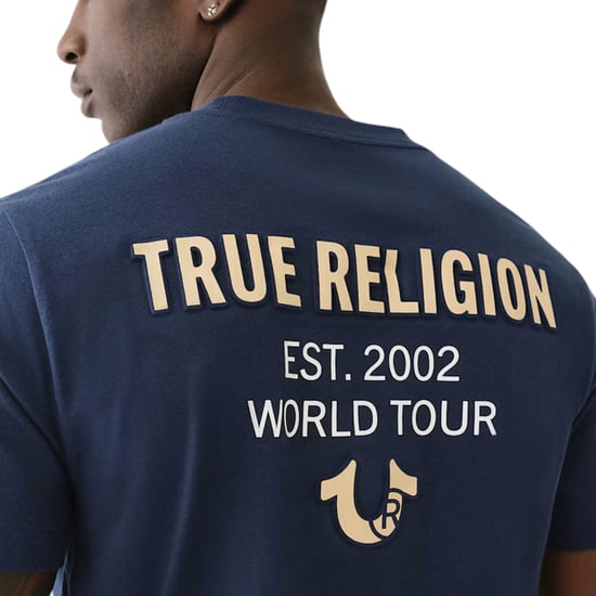 True Religion 700163 Mens T Shirts Crew Neck Short Sleeve Summer Soft Cotton Tee - Image 4