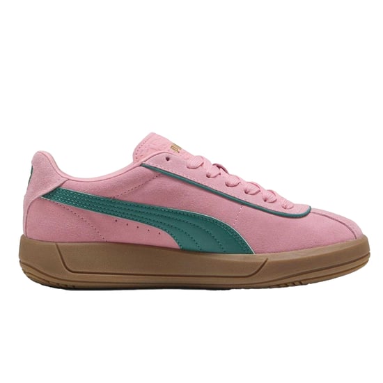 Puma Klassika leren lage sneakers voor dames (Groen/roze) - Image 2