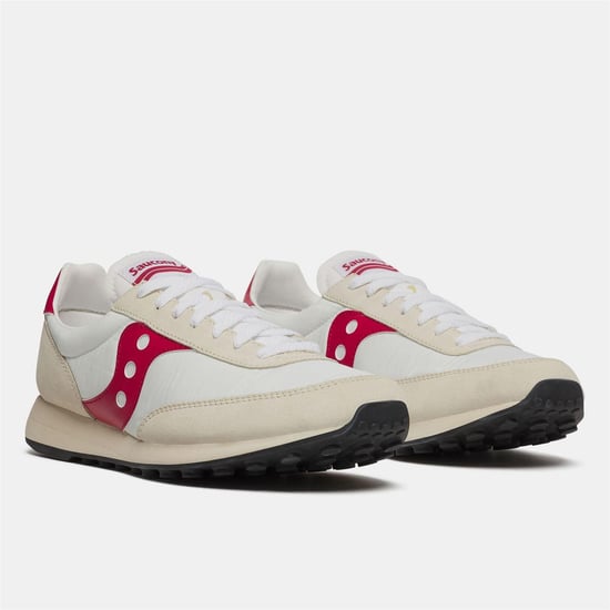 Saucony Suède sportschoenen voor heren, maat 80 (Wit, Rood) - Image 2