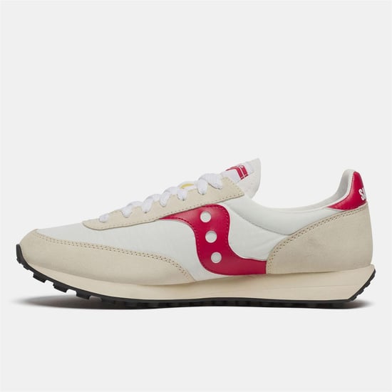 Saucony Suède sportschoenen voor heren, maat 80 (Wit, Rood) - Image 3