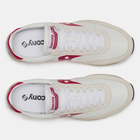 Saucony Suède sportschoenen voor heren, maat 80 (Wit, Rood) - Image 5