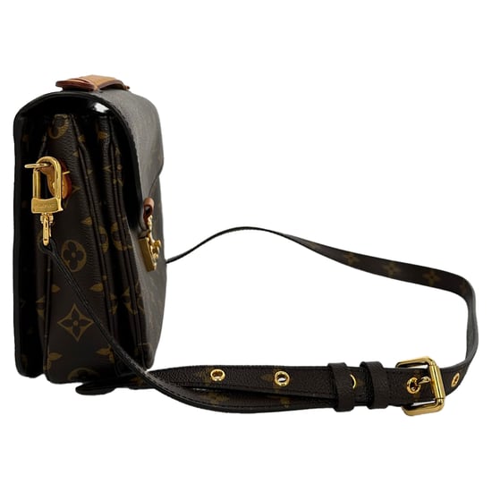 Louis Vuitton Pochette Métis schoudertas in bruin gecoat canvas - Image 4