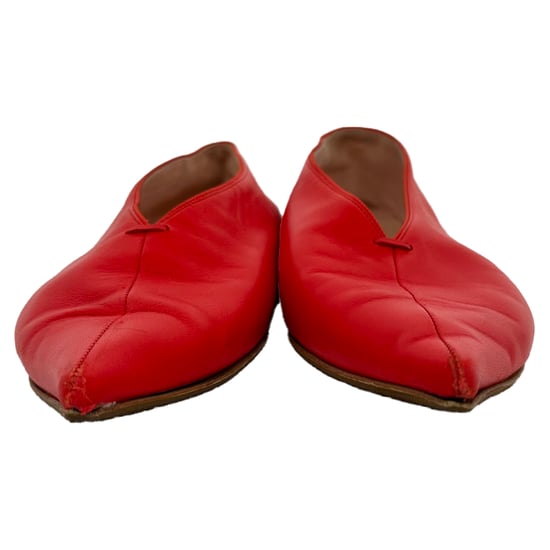 Celine ballerina's met spitse neus in rood leer - Image 2