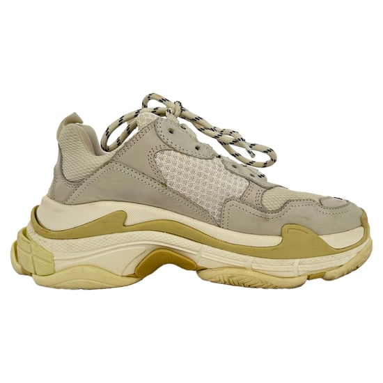 Balenciaga Triple S Sneakers in Cream Nylon - Image 1