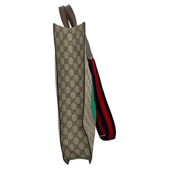 Gucci Bosco Patch GG Supreme Tote Bag in beige gecoat canvas - Image 2
