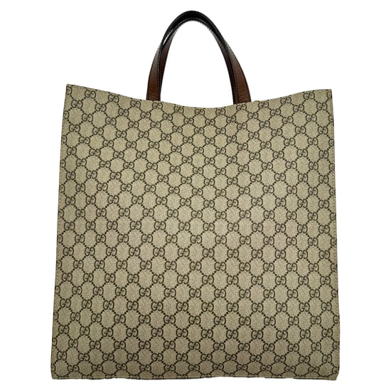 Gucci Bosco Patch GG Supreme Tote Bag in beige gecoat canvas - Image 4
