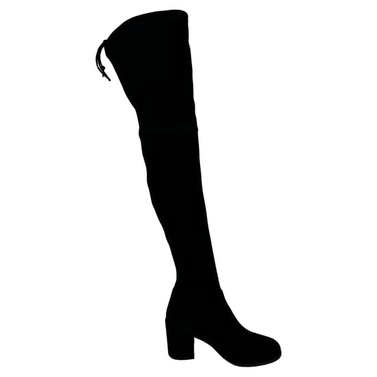 Stuart Weitzman Tieland Over-The-Knee Boots i svart mocka - Image 1