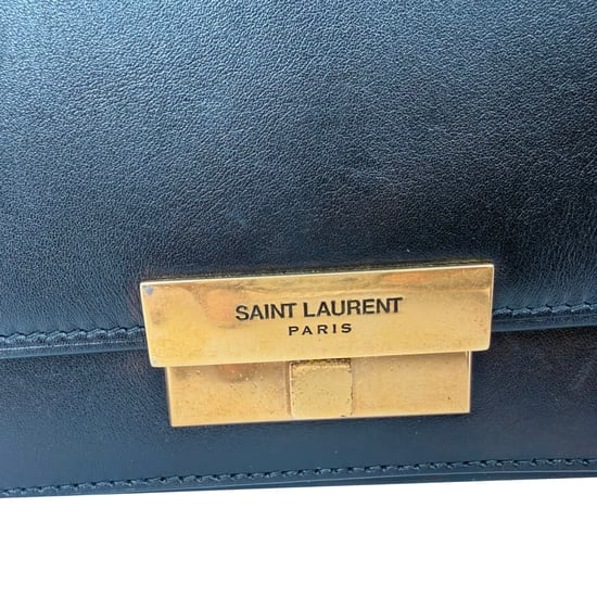 Saint Laurent Small Betty Satchel tas in zwart leer - Image 4