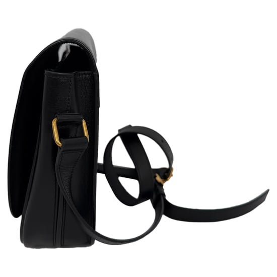 Saint Laurent Small Betty Satchel tas in zwart leer - Image 6